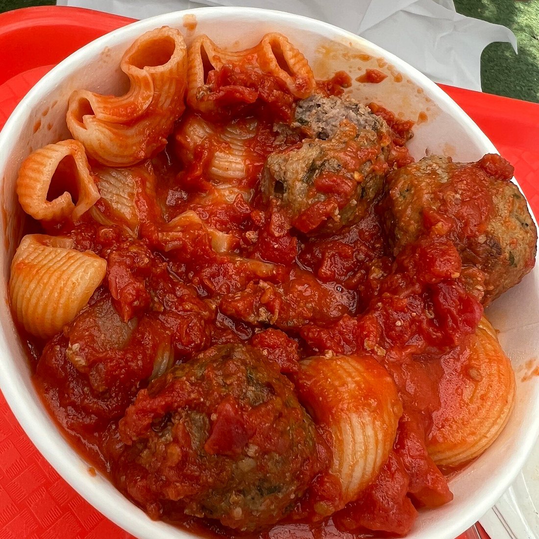 Pasta Louise signature dishes Spicy RigatoniCacio e PepeMeatballs